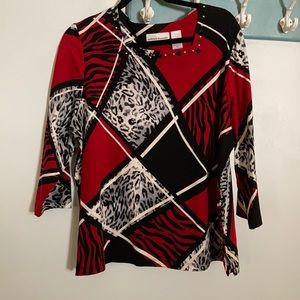 Alfred Dunner square neck blouse